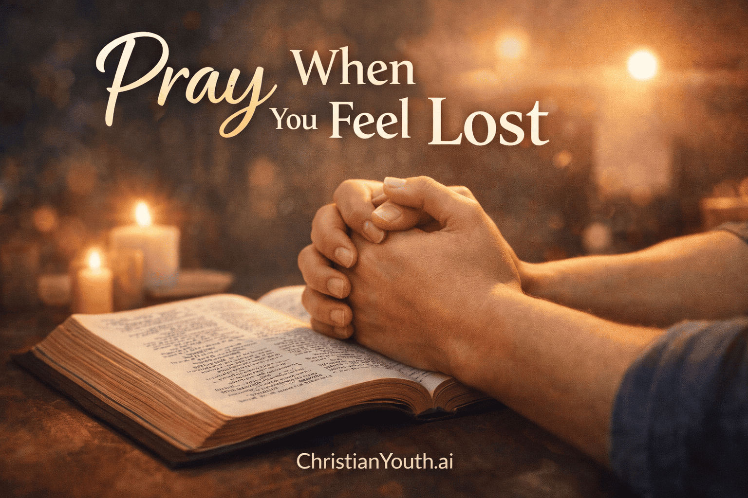 Pray when lost in faith