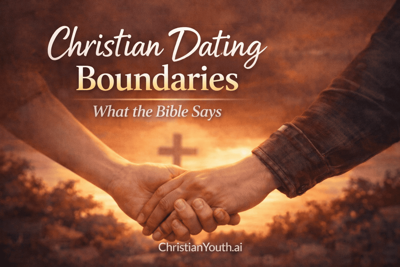 Christian dating and boundaries at sunset